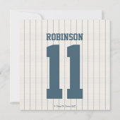 野球をテーマにしたベビーシャワー招待状 招待状 (裏面)