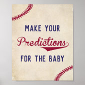 野球をテーマにしたベビー徴候の予測 ポスター (正面)