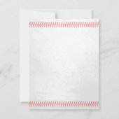 野球をテーマにした少年5thバースデーパーティー 招待状 (裏面)