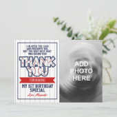 野球をテーマにした誕生日サンキューカード(写真あり) サンキューカード (スタンド正面)