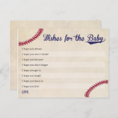 野球をテーマにした赤ちゃんシャワーがベビーカードを ポストカード (正面/裏面)