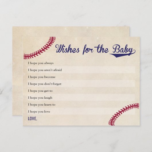 野球をテーマにした赤ちゃんシャワーがベビーカードを ポストカード (正面/裏面)