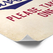 野球をテーマにした赤ちゃんシャワーがワンサインを取る ポスター (角)