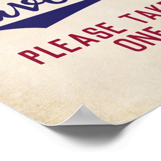 野球をテーマにした赤ちゃんシャワーがワンサインを取る ポスター (角)