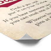 野球をテーマにした赤ちゃんシャワーはベビーのサインを言わない ポスター (角)