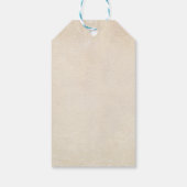 野球をテーマにした赤ちゃんシャワーギフトラベルメッセージカード ギフトタグ (裏面)