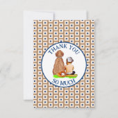 野球をテーマにした赤ちゃんシャワー サンキューカード (正面)