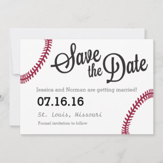 野球をテーマにした Save the Date セーブザデート
