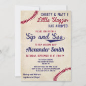 野球をテーマにしたSipとSee招待状 招待状 (正面)