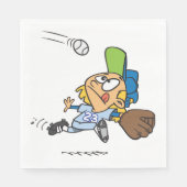 野球を取ること スタンダードランチョンナプキン (正面)