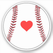野球を愛する シール (正面)