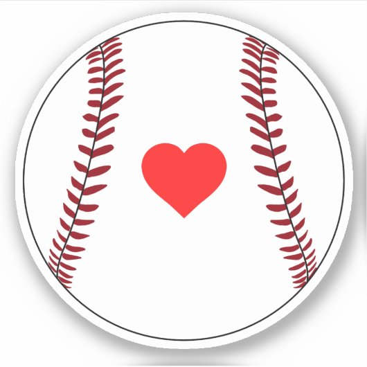 野球を愛する シール (正面)