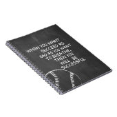 野球を成功させたいやる気を起こさせる ノートブック (右側)