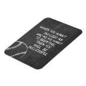 野球を成功させたいやる気を起こさせる マグネット (左側)