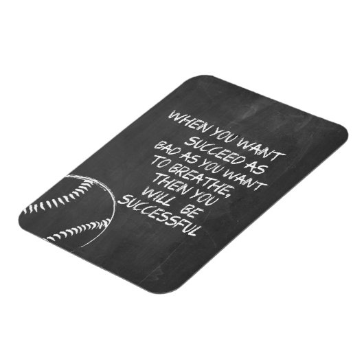 野球を成功させたいやる気を起こさせる マグネット (左側)