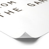 野球を打ち負かす恐感動的モダンれ ポスター (角)