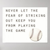 野球を打ち負かす恐感動的モダンれ ポスター (正面)