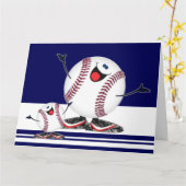 野球を祝おう カード (黄色い花)