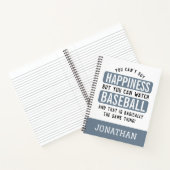 野球を見るのは幸福おもしろい野球 ノートブック (内部)