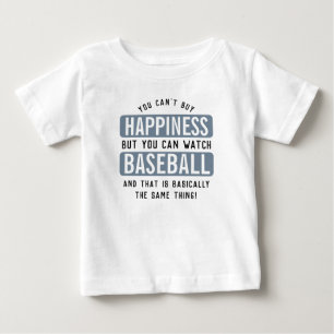 野球を見るのは幸福おもしろい野球 ベビーTシャツ