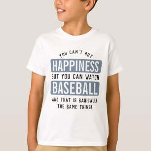 野球を見るのは幸福おもしろい野球 Tシャツ