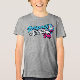 野球アイスクリーム お誕生日おめでとう ドリップ トライブレンドTシャツ
