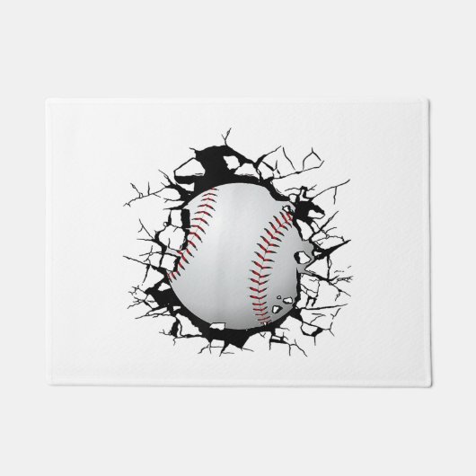 野球アパレル – 野球 ドアマット (正面)