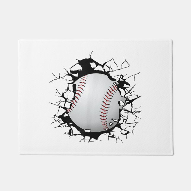 野球アパレル – 野球 ドアマット (正面)