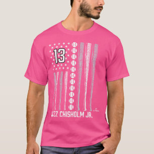 野球アメリカ国旗ジャズチホルムJr.ニューヨーク Tシャツ