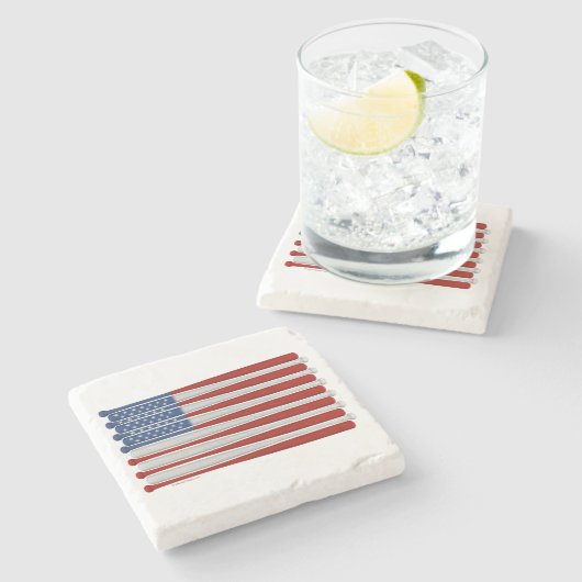 野球アメリカ（アメリカ）ストーンコースター ストーンコースター (横)