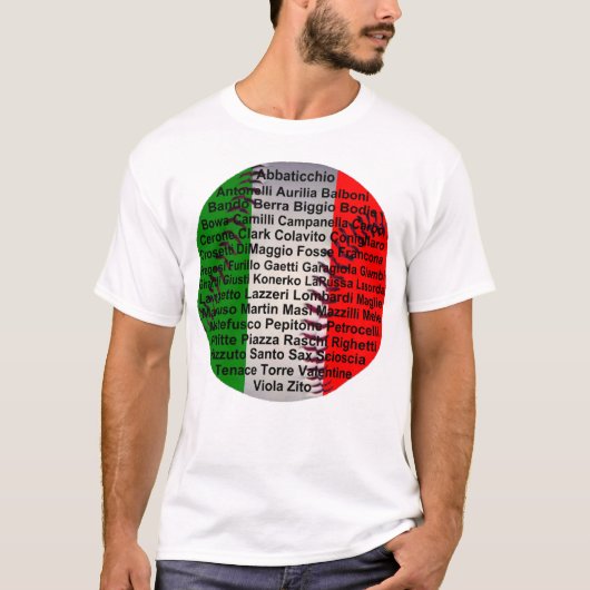 野球イタリアン選手 Tシャツ (正面)