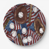 野球インザ・アメリカ紙プレート ペーパープレート (正面)