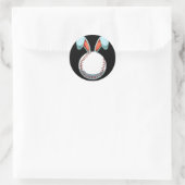 野球イースターバニーイヤーイースターエッグ狩りバス ラウンドシール (バッグ)