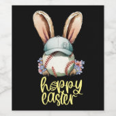 野球イースターパーティー ワインラベル (シングルラベル)