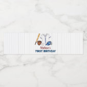 野球ウォーターボトルラベル誕生日パーティー ペットボトルラベル (シングルラベル)