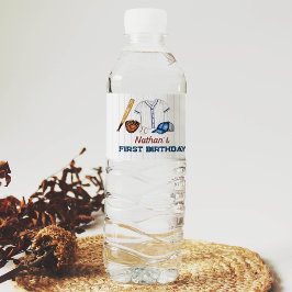 野球ウォーターボトルラベル誕生日パーティー ペットボトルラベル