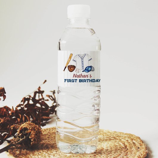 野球ウォーターボトルラベル誕生日パーティー ペットボトルラベル