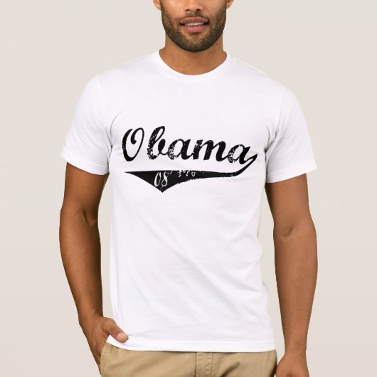 野球オバマ08 Tシャツ (正面)