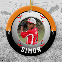 野球オレンジブラックチームカラー