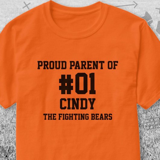 野球オレンジブラックチーム Tシャツ