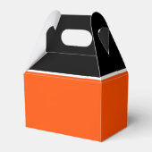 野球オレンジ&ブラックの誕生日パーティーのお気に入りボックス フェイバーボックス (裏面サイド)