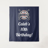 野球オールスターチーム スポーツ 誕生日パーティーバナー タペストリー (正面)