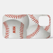 野球カスタムのモノグラムの電話箱 Case-Mate iPhoneケース (裏面 (横))