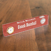 野球カスタムの卓上ネームプレート デスクネームプレート (側面)