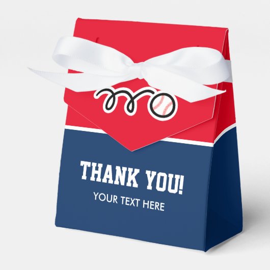 野球カスタムスポーツ少年の誕生日感謝していユー フェイバーボックス (正面サイド)