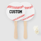 野球カスタムチームがファンを応援 ハンドファン (正面&裏面)