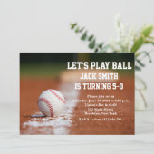 野球カスタムマン誕生日招待状 招待状 (スタンド正面)