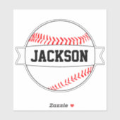 野球カスタム球団または選手の名前スポーツパーティー シール (シート)