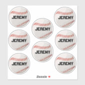 野球カスタム選手の名前またはチームの追加 シール (シート)