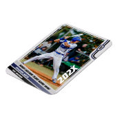 野球カスタム選手の贈り物（青） マグネット (左側)